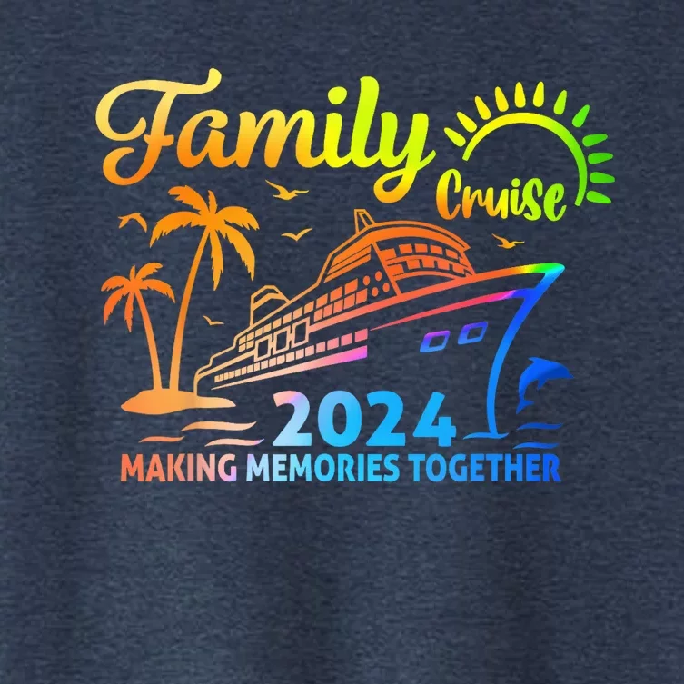 My First Cruise 2024 Vacation Matching Family Cruise Ship Women's Crop Top Tee