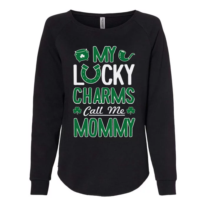 My Funny Call Me Mommy St. Patricks Day Tee Womens California Wash Sweatshirt