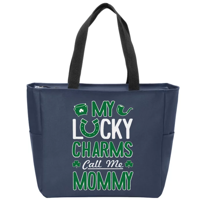 My Funny Call Me Mommy St. Patricks Day Tee Zip Tote Bag