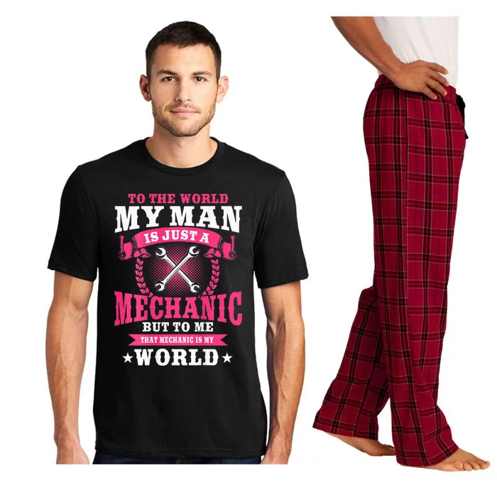 Mechanic Funny Car Repair Design On Back Pajama Set