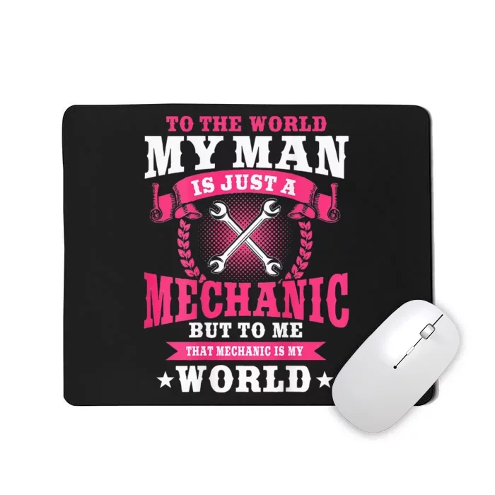 Mechanic Funny Car Repair Design On Back Mousepad