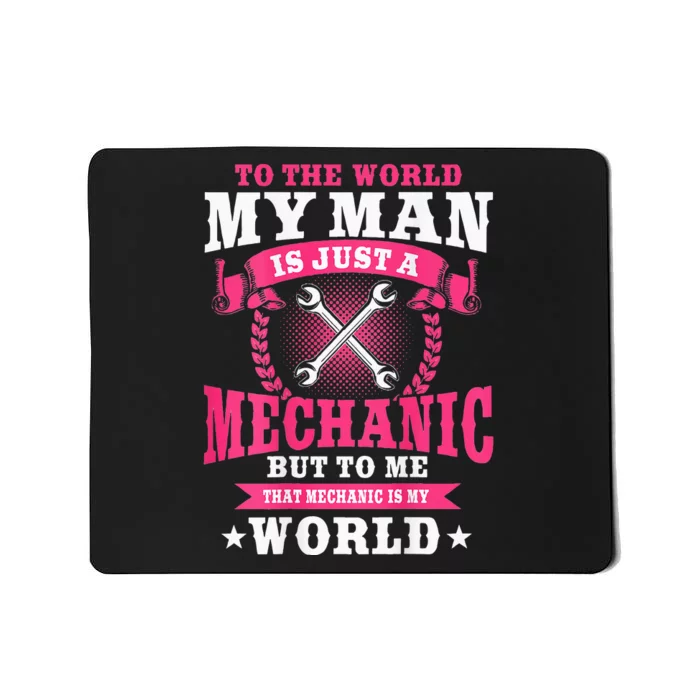 Mechanic Funny Car Repair Design On Back Mousepad