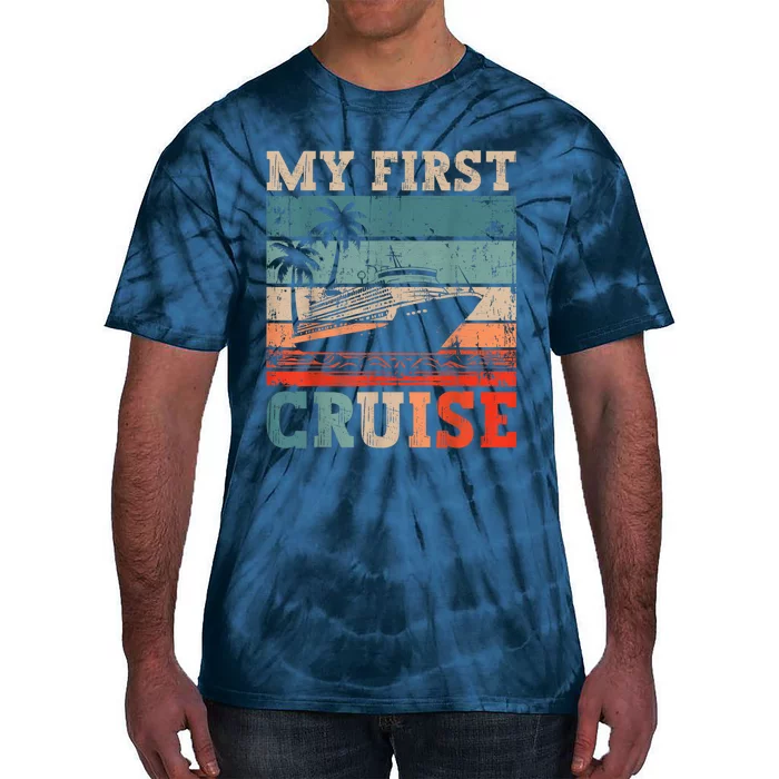 My First Cruise Family Vacation Cruise Ship Tie-Dye T-Shirt