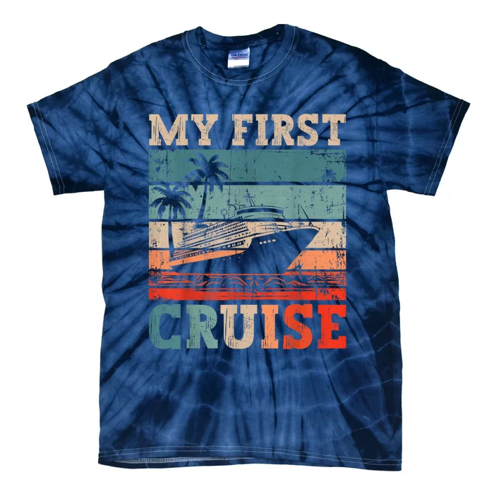 My First Cruise Family Vacation Cruise Ship Tie-Dye T-Shirt