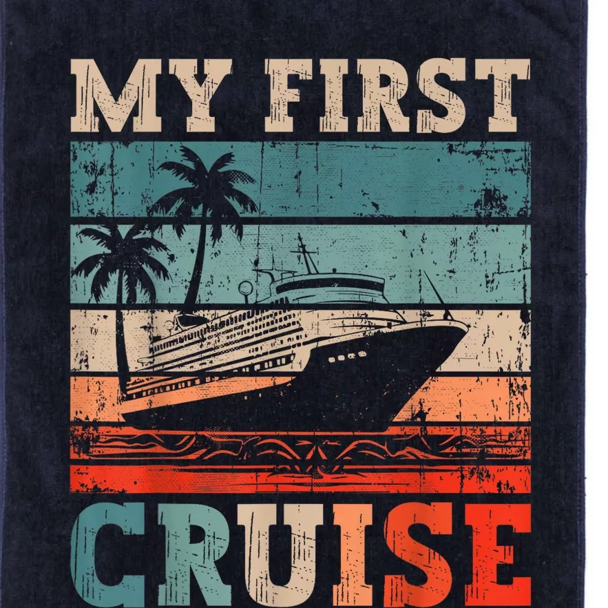 My First Cruise Family Vacation Cruise Ship Platinum Collection Golf Towel