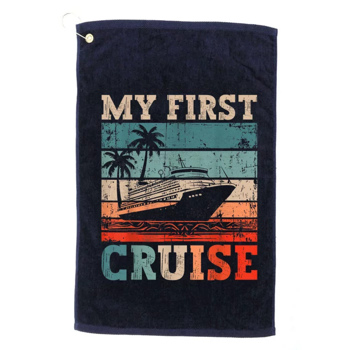 My First Cruise Family Vacation Cruise Ship Platinum Collection Golf Towel