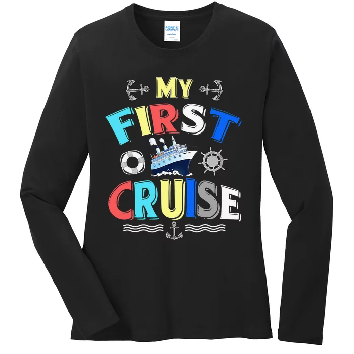 My First Cruise Rookie Travelers Ladies Long Sleeve Shirt