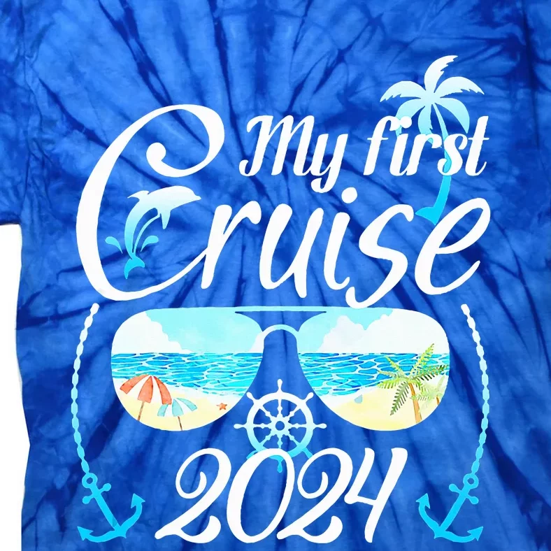 My First Cruise 2024 Family Vacation Cruise Ship Travel Tie-Dye T-Shirt