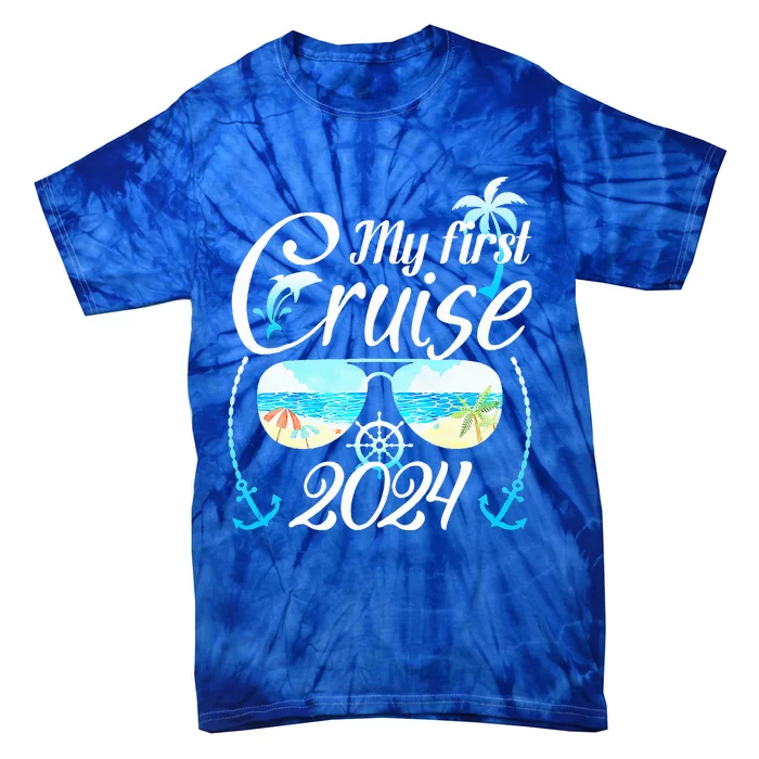 My First Cruise 2024 Family Vacation Cruise Ship Travel Tie-Dye T-Shirt