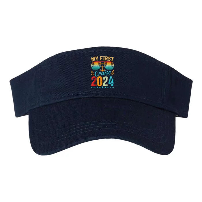 My First Cruise 2024 Tee Family Vacation Cruise Ship Travel Valucap Bio-Washed Visor