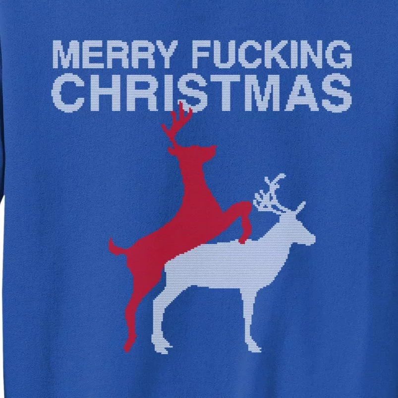 Merry Fucking Christmas! Obscene Ficking Reindeer Gift Fun Gift Sweatshirt