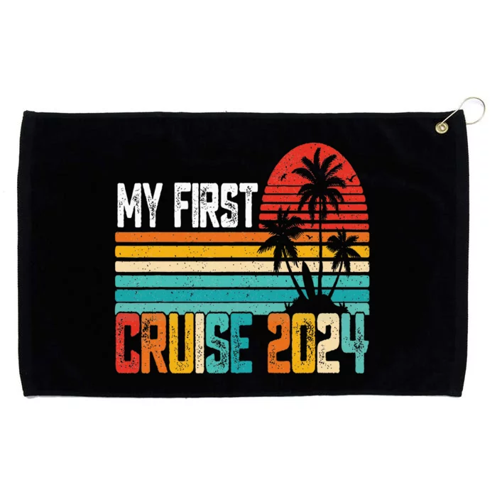 My First Cruise 2024 Family Vacation Cruise Grommeted Golf Towel