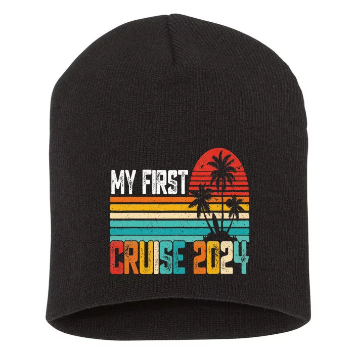 My First Cruise 2024 Family Vacation Cruise Short Acrylic Beanie