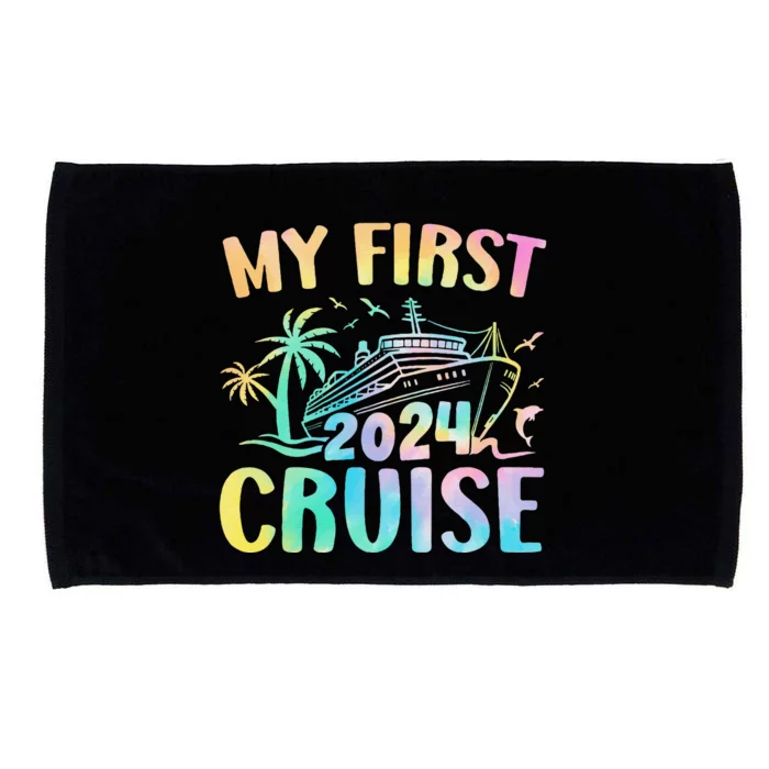 My First Cruise 2024 Vacation Matching Family Cruise Ship Microfiber Hand Towel