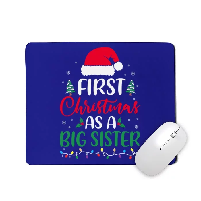 My First Christmas As A Big Sister New Sister Xmas Lights Cute Gift Mousepad