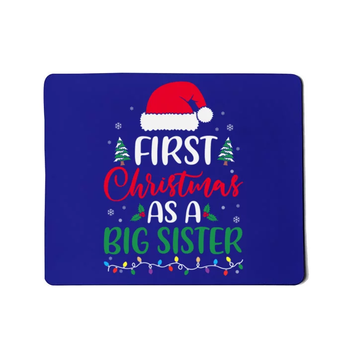 My First Christmas As A Big Sister New Sister Xmas Lights Cute Gift Mousepad