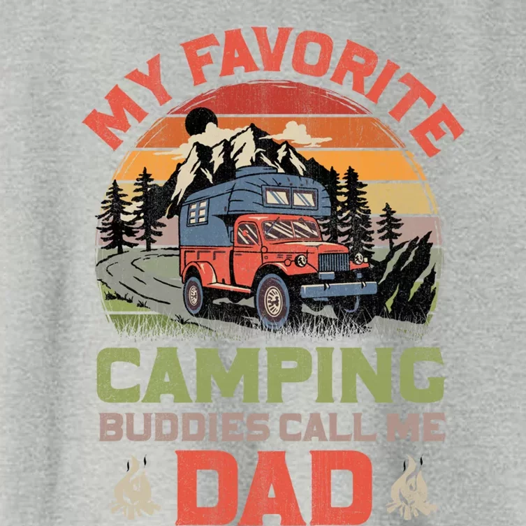 My Favorite Camping Buddies Call Me Dad Happy Fathers Day Gift Women's Crop Top Tee