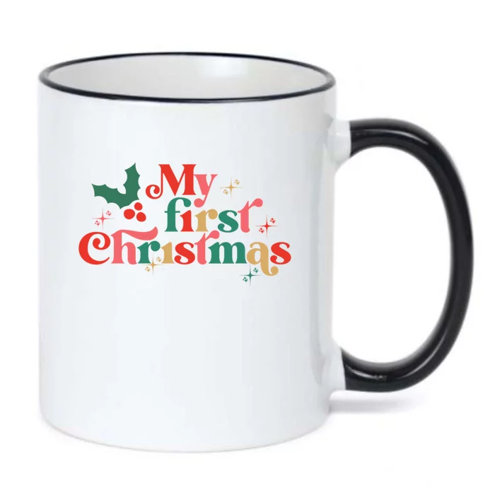 My First Christmas 1st Christmas Newborn Gift Black Color Changing Mug