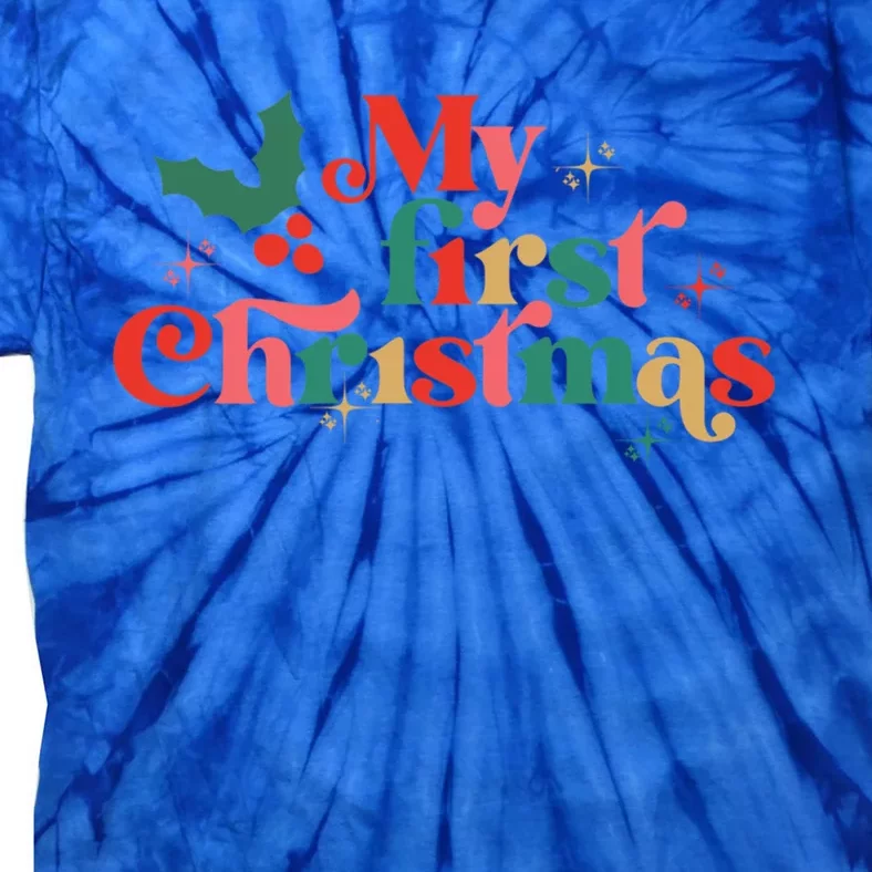 My First Christmas 1st Christmas Newborn Gift Tie-Dye T-Shirt