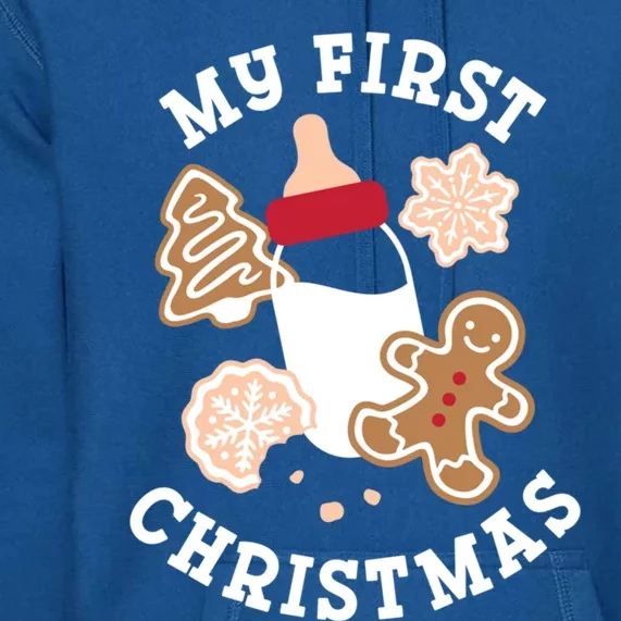 My First Christmas Cookies Gift Premium Hoodie