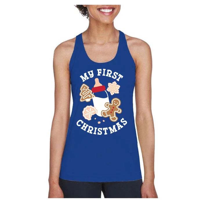 My First Christmas Cookies Gift Women's Racerback Tank