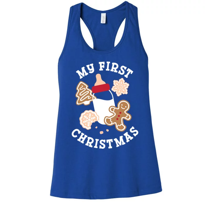 My First Christmas Cookies Gift Women's Racerback Tank