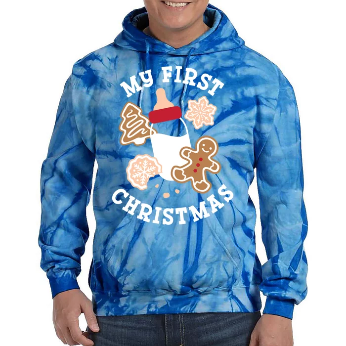 My First Christmas Cookies Gift Tie Dye Hoodie