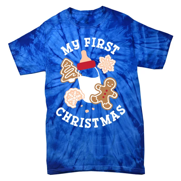 My First Christmas Cookies Gift Tie-Dye T-Shirt