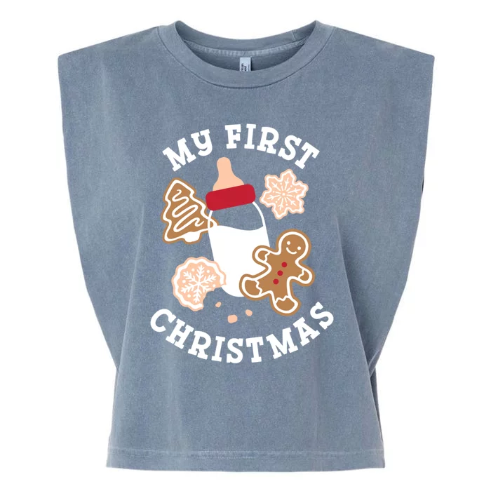 My First Christmas Cookies Gift Garment-Dyed Women's Muscle Tee