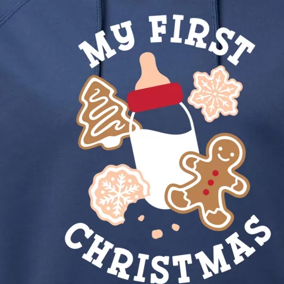 My First Christmas Cookies Gift Performance Fleece Hoodie