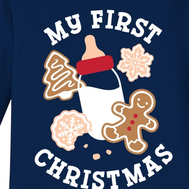 My First Christmas Cookies Gift Baby Long Sleeve Bodysuit