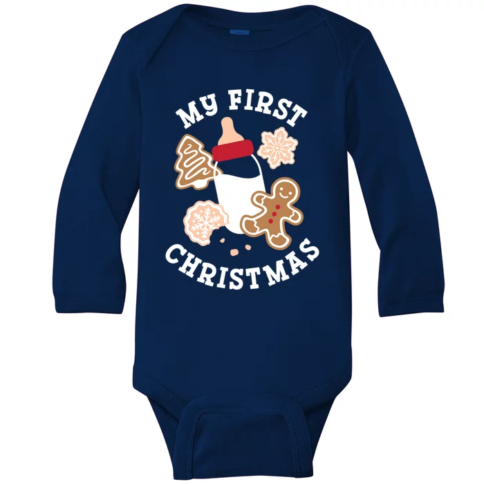 My First Christmas Cookies Gift Baby Long Sleeve Bodysuit