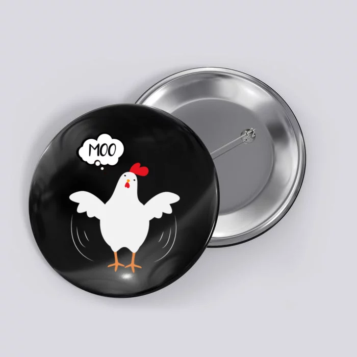 Moo Funny Cow Chicken Button