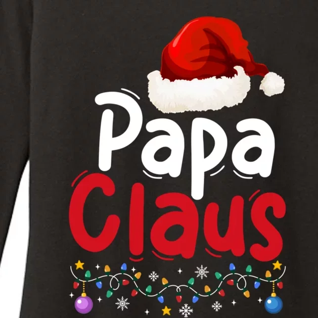 Matching Family Christmas Pajama Papa Santa Claus Costume Gift Womens CVC Long Sleeve Shirt