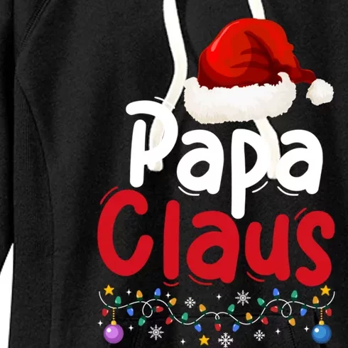 Matching Family Christmas Pajama Papa Santa Claus Costume Gift Women's Fleece Hoodie