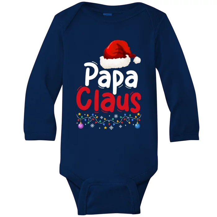 Matching Family Christmas Pajama Papa Santa Claus Costume Gift Baby Long Sleeve Bodysuit