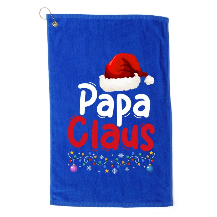 Matching Family Christmas Pajama Papa Santa Claus Costume Gift Platinum Collection Golf Towel