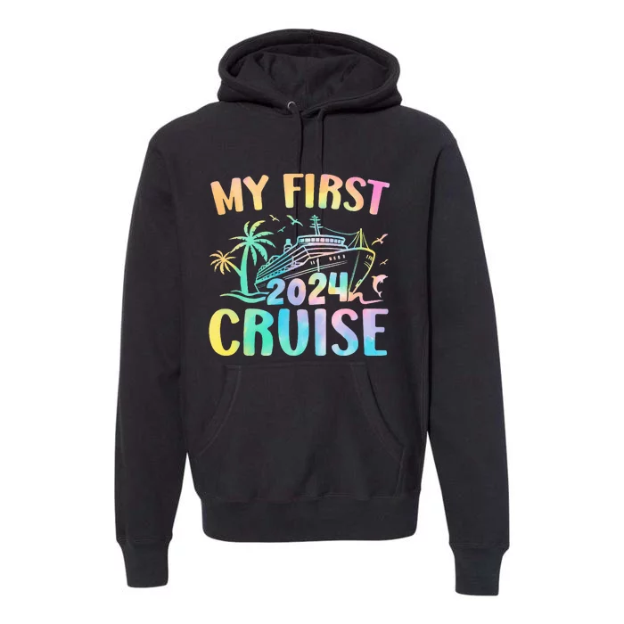 My First Cruise 2024 Vacation Matching Family Cruise Ship Premium Hoodie