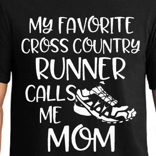 My Favorite Cross Country Runner Calls Me Mom Running Gift Pajama Set