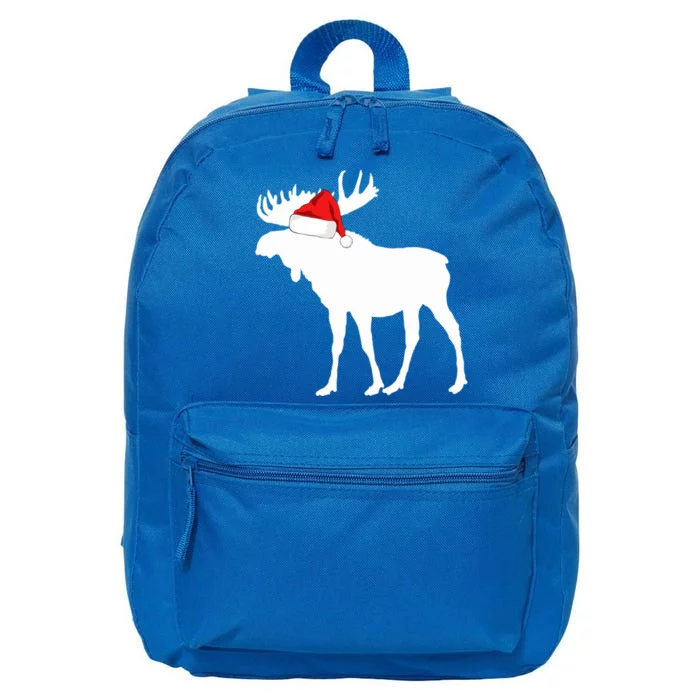 Matching Family Christmas Design: Christmas Moose Meaningful Gift 16 in Basic Backpack