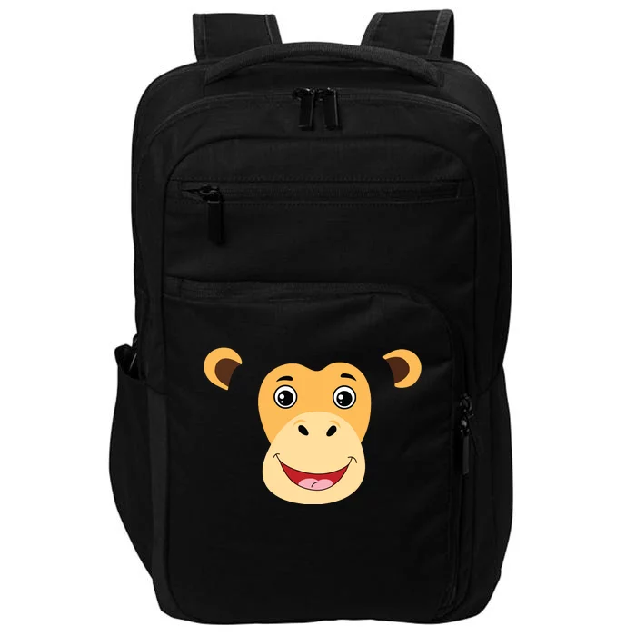 Monkey Face Costume Cute Easy Animal Halloween Gift Impact Tech Backpack