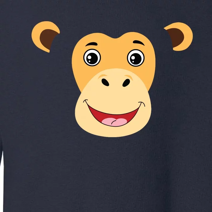 Monkey Face Costume Cute Easy Animal Halloween Gift Toddler Sweatshirt