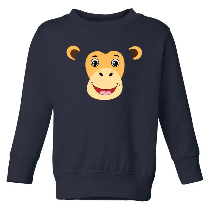 Monkey Face Costume Cute Easy Animal Halloween Gift Toddler Sweatshirt