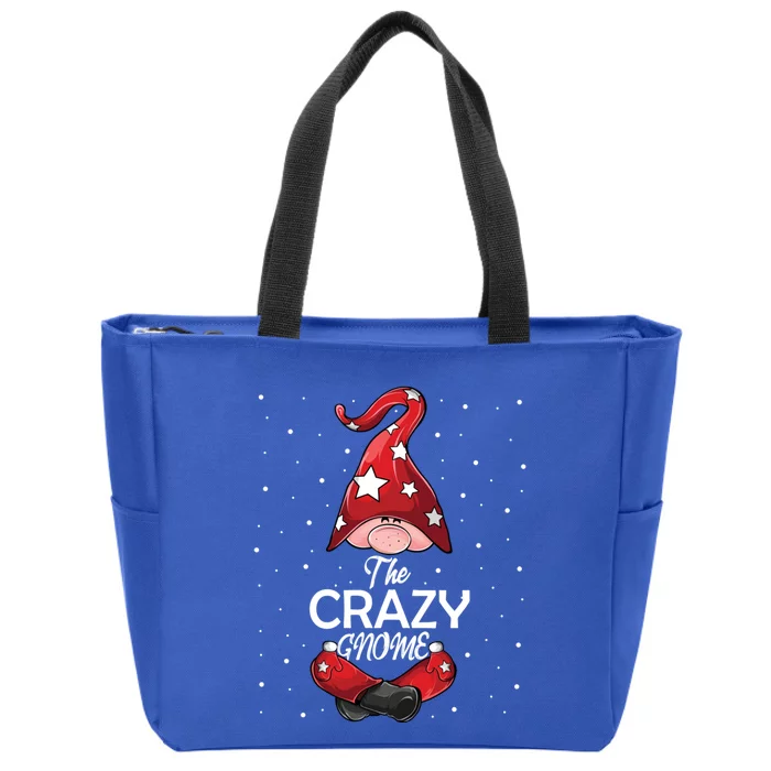 Matching Family Christmas Great Gift Funny Gift Crazy Gnome Meaningful Gift Zip Tote Bag