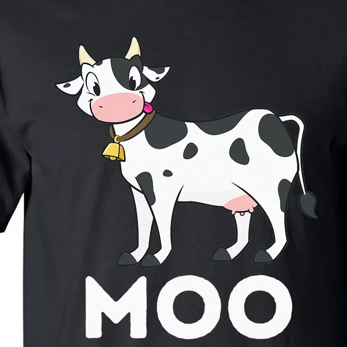 Moo Funny Cow Lover Famer Cattle Ranch Dairy Farming Tall T-Shirt