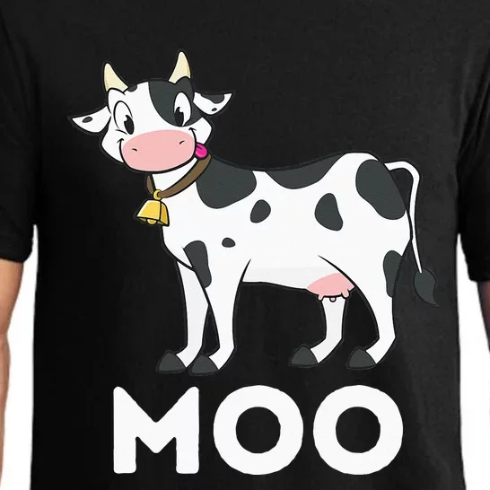 Moo Funny Cow Lover Famer Cattle Ranch Dairy Farming Pajama Set