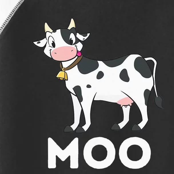 Moo Funny Cow Lover Famer Cattle Ranch Dairy Farming Toddler Fine Jersey T-Shirt