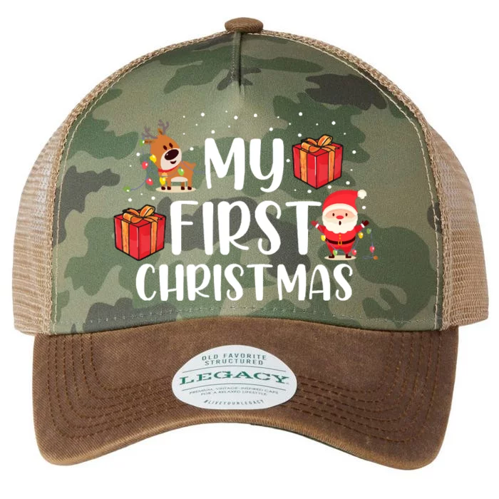 My First Christmas Sweater Legacy Tie Dye Trucker Hat