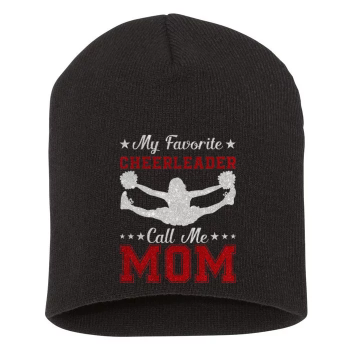 My Favorite Cheerleader Calls Me Mom Cheer Short Acrylic Beanie