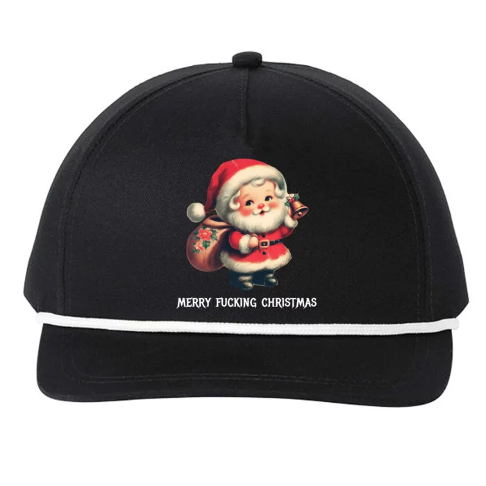 Merry Fucking Christmas Snapback Five-Panel Rope Hat